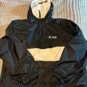Kappa Alpha Theta Black and White Windbreaker Jacket